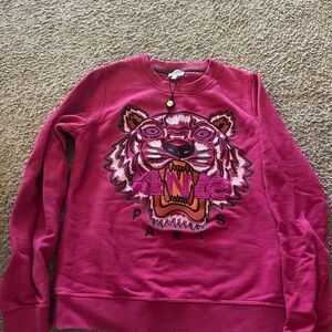 Kenzo Fuchsia Sweatshirt with Iconic Design